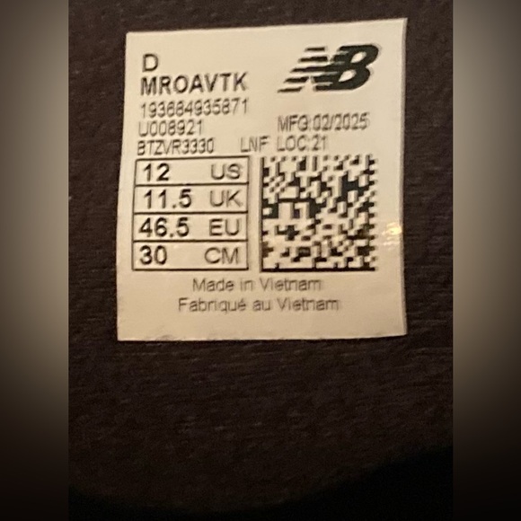 New Balance Men’s Size 12 Fresh Foam Roav Running Shoe - Picture 10 of 11